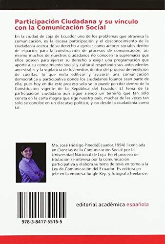 Participación Ciudadana y su vínculo con la Comunicación Social: Ciudad de Loja - Ecuador