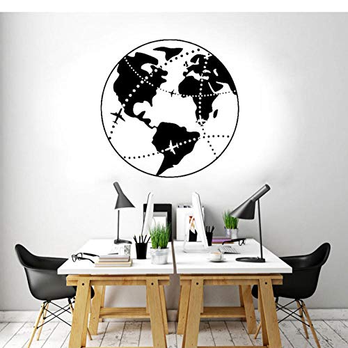 Pegatinas de pared Calcomanía DIY Decoración creativa para el hogar Living Earth Nature Earth Cocina PVC Vinilo Impermeable Office Club Autoadhesivo 57X57CM