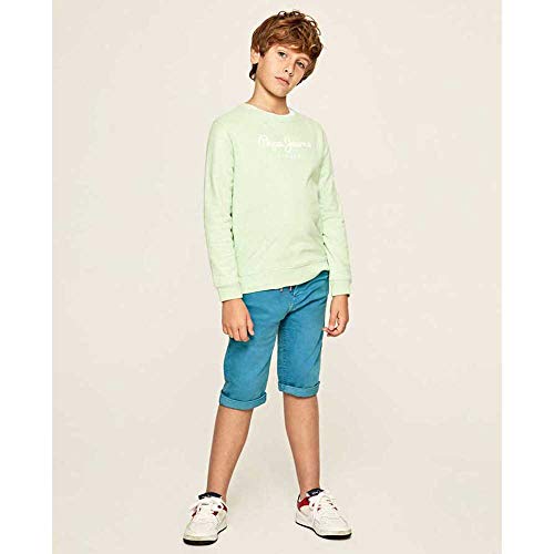 Pepe Jeans Cameron Sudadera, Verde (613menthol 613), 4-5 años (Talla del Fabricante: 4) para Niños