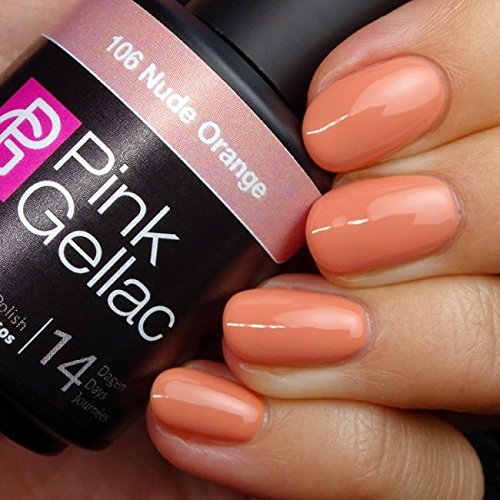 Pink Gellac Nude Orange 15ml Gel Nail Polish by Pink Gellac