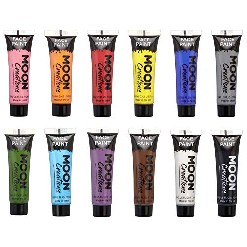 Pintura Corporal de Moon Creations - 12ml - Set de 12 Colores