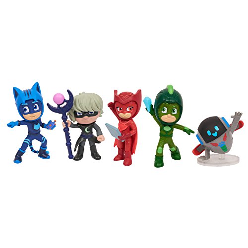 PJ Masks - Pack de 5 figuras Aventuras en la luna (Bandai 95201)