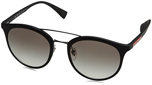 Prada Sport 0PS04RS DG00A7 54 gafas de sol, Negro (Black Rubber/Grey), Hombre