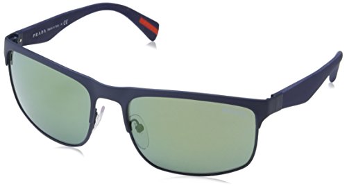 Prada Sport PS56PS TFY3C0 60 Gafas de sol, Azul (Blue/Light Green Petrol), Hombre