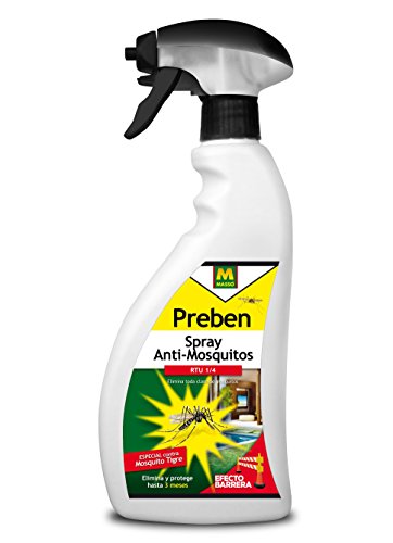 PREBEN 231464 Spray Anti-Mosquitos, Transparente, 12.5x29x7 cm