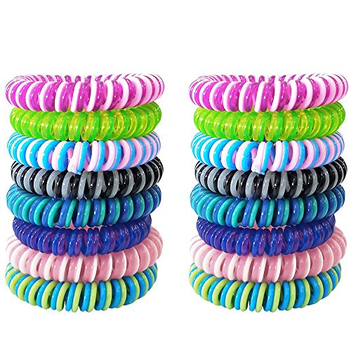 Pulsera repelente de mosquitos, mejor Control de plagas repelente de mosquitos, hasta 250 horas de protección contra los mosquitos e insectos - [deet-free, no-spray], para niños y adultos