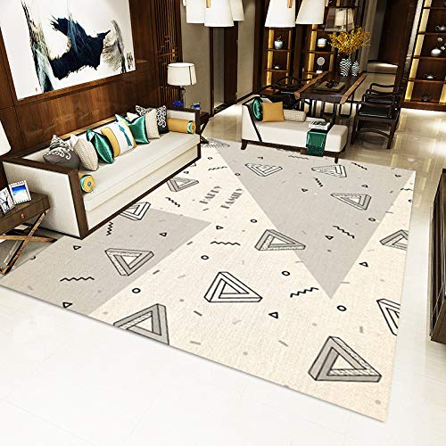 QWEASDZX Alfombra Suave Sala De Estar Alfombra del Dormitorio Decoración del Hogar Habitación Infantil Manta Rectangular Sala De Estar Alfombra 80x120cm