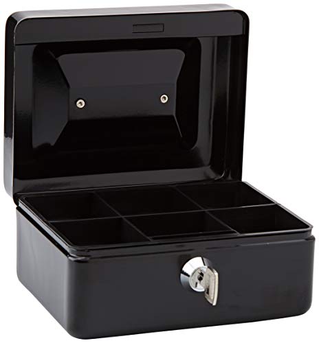 Rapesco SB0006B1 - Caja fuerte portátil con portamonedas interior, de 15 cm de ancho