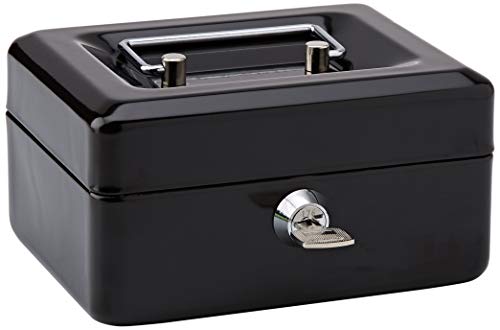 Rapesco SB0006B1 - Caja fuerte portátil con portamonedas interior, de 15 cm de ancho