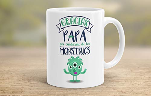 REGALOS ESTRELLA AZUL Taza día del Padre Regalo para Papa, Papa te Quiero, al Mejor papá del Mundo, Regalos Padres, Regalos día del Padre, te Quiero Papa, Taza con Frases (Gracias papá)