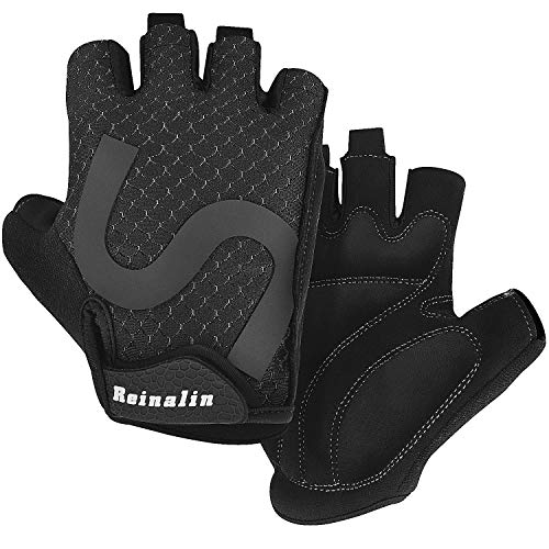 Reinalin Guantes de Ciclismo,Guantes MTB,Antideslizantes Guantes Transpirables,Adecuado para Ciclismo de Montaña,Todo el Vehículo de Terreno,Bicicleta de Montaña,Guantes de Verano para Hombre/Mujer