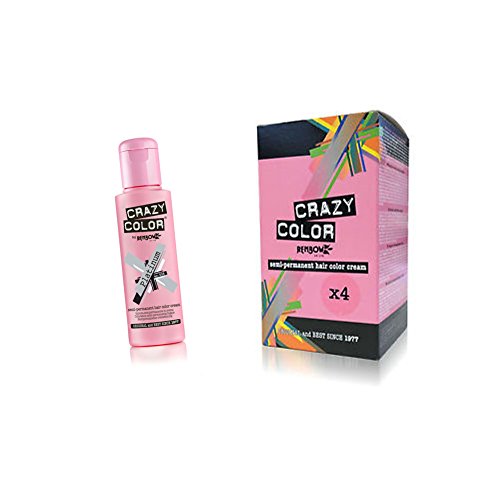 Renbow - Crazy Colour - Cremas de color semi-permanente para el cabello, 100 ml, 4 unidades