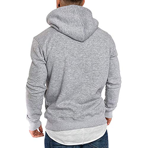 riou ¡Oferta Sudaderas con Capucha para Hombre Cosy Chaqueta Deportiva Sudadera con Cremallera Completa Ecosmart Hoodie Casual Jerséis Top Blouse ¡Caliente!