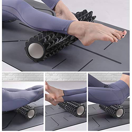 Rodillo de Espuma Foam Roller Rodillo Masaje Kit Rodillo Pilates Rodillo de Yoga Para Masajes Muscular Fitness Pilates Yoga Fitness o Masaje de Corporal