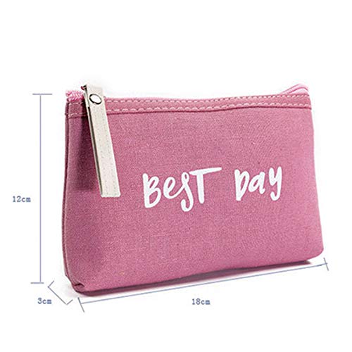 Ruikey Neceseres para Maquillaje Bolso Cosméticos Niñas Bolso Cosmético Simple Bolsa Maquillaje Tela Organizadores De Bolso Bolsa para Maquillaje Niña（Azul）