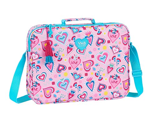 safta 612036385 Bolso Maletín Cartera extraescolares Vicky Martín Berrocal, Rosa