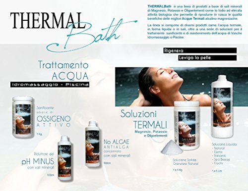 Sali termali para Spa, Jacuzzi y Piscina. Thermal Bath salium 1 kg. Producto Ideal para piscina y Spa Jacuzzi de cualquier marca (Jacuzzi, Teuco, Grass, hafro, dimhora, etc.) envío immediata