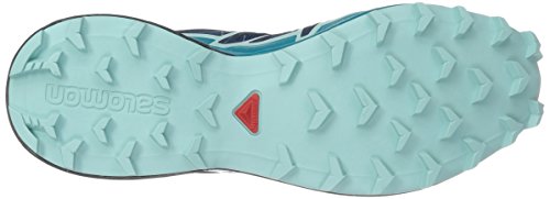 Salomon Speedcross 4 W, Zapatillas de Trail Running para Mujer, Azul (Poseidon/Eggshell Blue/Black), 44 EU