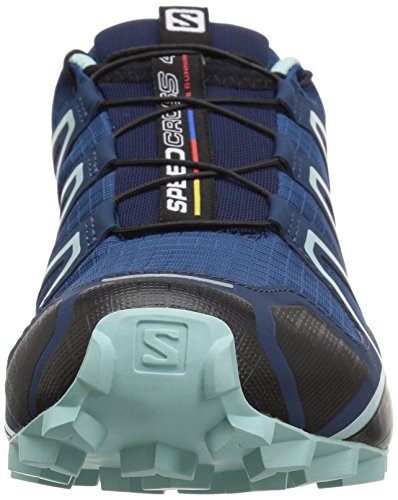 Salomon Speedcross 4 W, Zapatillas de Trail Running para Mujer, Azul (Poseidon/Eggshell Blue/Black), 44 EU