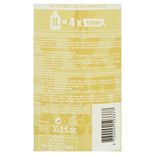 Savon Le Naturel - Extra Pur de Marseille Recharge Universelle - 1 L