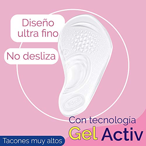 Scholl Plantillas GelActiv para Tacones Muy Altos + Crema de Pies para Durezas - 2 plantillas + Crema 60ml