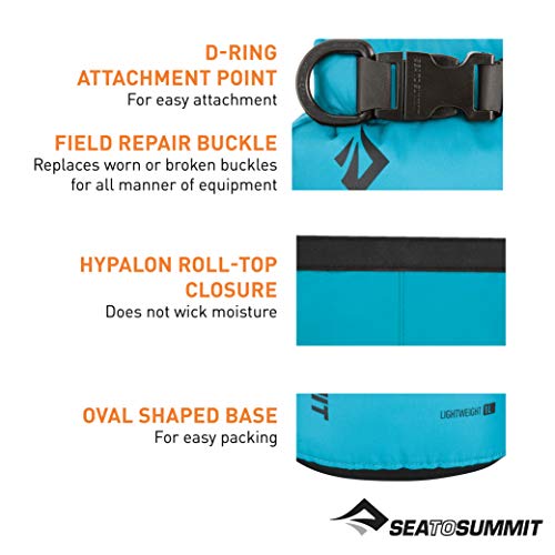 Sea to Summit Lightweight 70D Dry Sack-8 litros Saco Montañismo, Alpinismo y Trekking, Adultos Unisex, Yellow, 8 Liters