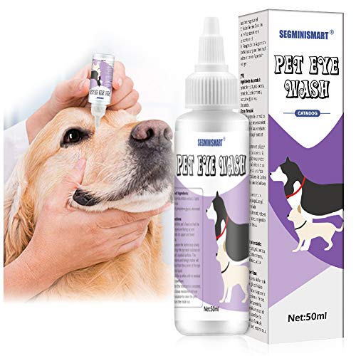 SEGMINISMART Cuidado De Ojos para Mascotas,Limpiador De Ojos para Perros，Tear Stain Remover For Dogs,para Perros,Gatos y pequeños Animales,Producto específico para el Cuidado de los Ojos