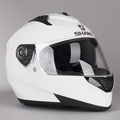 SHARK NC Casco per Moto, Hombre, Blanco, XS