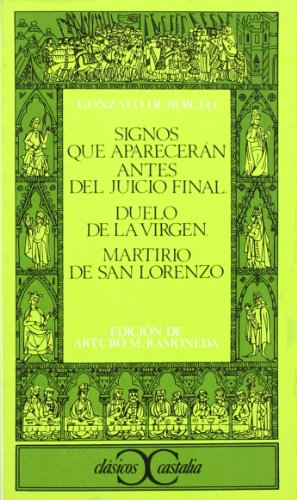 Signos que aparecerán antes del Juicio Final                                    . (CLASICOS CASTALIA. C/C.)