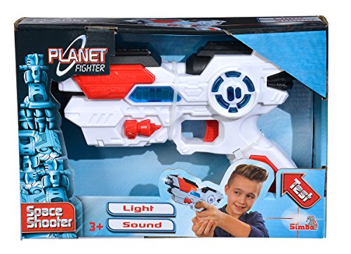 Simba 108042205 Planet Fighter Space Shooter - Pistola láser (23 cm)