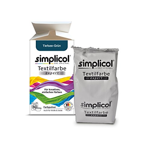 Simplicol Expert Fabric Dye Tinte de Coloración para Textiles: Lavado a Mano o Lavadora - Tiñe y Restaura Sus Telas y Ropa - Verde Profundo