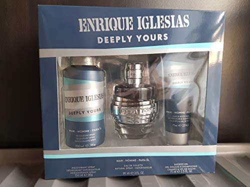 Singers Producto De Belleza Masculina Enrique Iglesias Deeply Yours Man Lote 3 Pz - 3 unidades