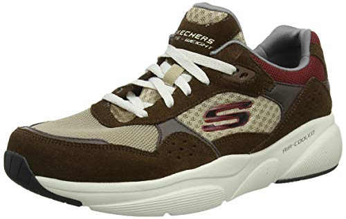 Skechers Meridian-Ostwall, Zapatillas para Hombre, Marrón (Brown Brn), 40 EU