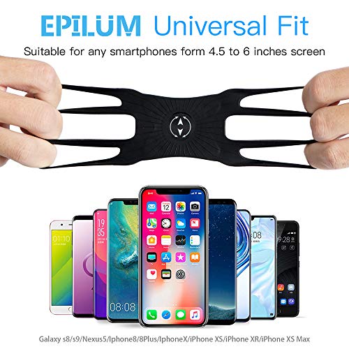 Soporte Movil Bicicleta, Universal Rotación 360° Desmontable Soporte Manillar de Silicona Soporte Movil para Bicicleta Motocicleta Ciclismo GPS Nacigatore para iPhone 11 8 Plus X XS MAX XR Samsung