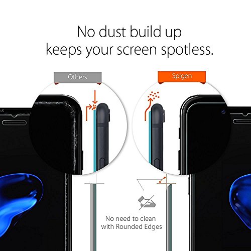 Spigen, 1 Pack, Protector Pantalla iPhone 8 Plus / 7 Plus, Vidrio Templado, Dureza 9H, Compatible con Fundas, Alta Definicion, Sin Burbujas, Anti-Arañazos, Anti-Huellas Dartilares