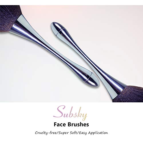 Subsky Brocha de maquillaje,Brochas para Colorete, Pincel de maquillaje profesional corrector en polvo