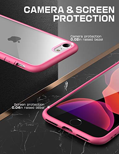 SupCase Funda iPhone SE/ 7 / 8 Transparente Case [Unicorn Beetle Style] Antigolpes Carcasa Protector para Apple iPhone se 2020 / iPhone 7 2016 / iPhone 8 2017 - Rose