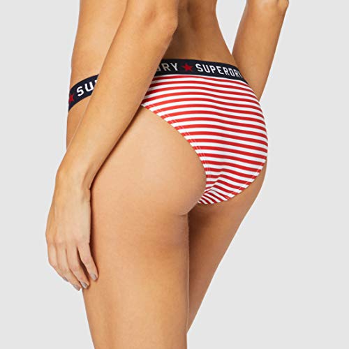 Superdry American Spirit Bikini Bottom Braguita, Rojo (Red AOP I6t), XXS (Talla del Fabricante:6) para Mujer