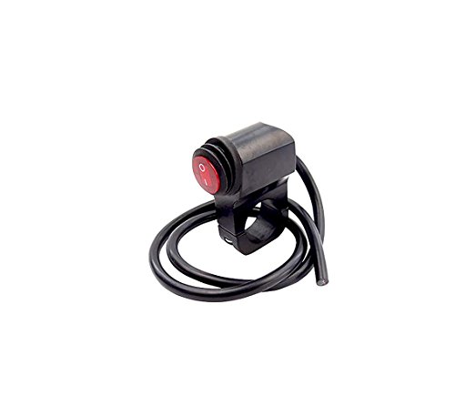 Sygjal Interruptores de botón 12V Manillar Interruptor Faros de luz antiniebla Foco LED Interruptor 3 Línea for varias motos ATV a prueba de agua Interruptores de botón pulsador ( Color : Rojo )