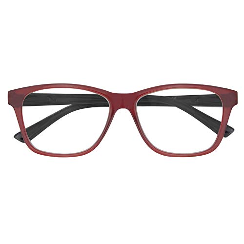 TBOC Gafas de Lectura Presbicia Vista Cansada - [Pack 2 Unidades] Graduadas +1.50 Dioptrías Montura de Pasta [Burdeos + Carey-Lila] de Diseño Moda Hombre Mujer Unisex Lentes Aumento Leer Ver de Cerca