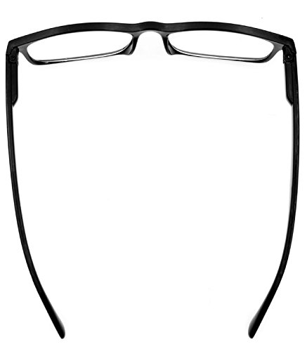 TBOC Gafas de Lectura Presbicia Vista Cansada - (Pack 4 Unidades) Graduadas +2.00 Dioptrías Montura de Pasta Negra Diseño Moda Hombre Mujer Unisex Lentes de Aumento Leer Ver Cerca