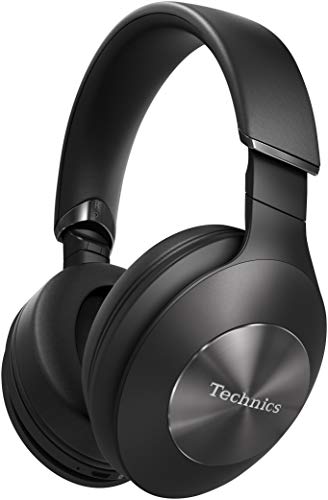 Technics EAH-F70N, Auriculares inalámbricos (Bluetooth, cancelación de ruido, 3 modos, 40mm CPF, Hi-Res Audio, LDAC, asistente de voz, batería 20h, plegable) Talla Única, Negro