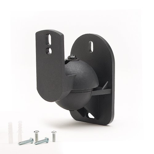 TechSol 5 Pack de Negro Altavoz universal para montaje en pared soportes