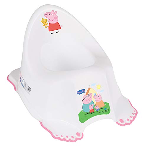 Tega Baby - Orinal infantil para entrenamiento de orinal, antideslizante y especialmente seguro, anatómico y ergonómico, de plástico de alta calidad, diseño: Peppa Pig - rosa