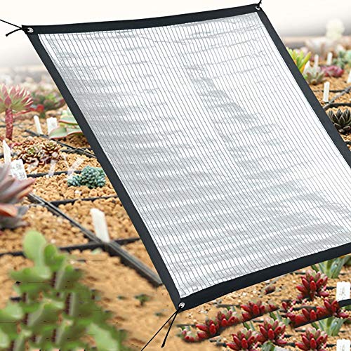 Telas para toldos Velas de Sombra Malla de Sombra en Aluminio Reflectante, para Plantas de Jardín al Aire Libre Plantas Flores, Tasa de Sombra 75% Bloqueador Solar Ecológico (Size : 1M×1M)