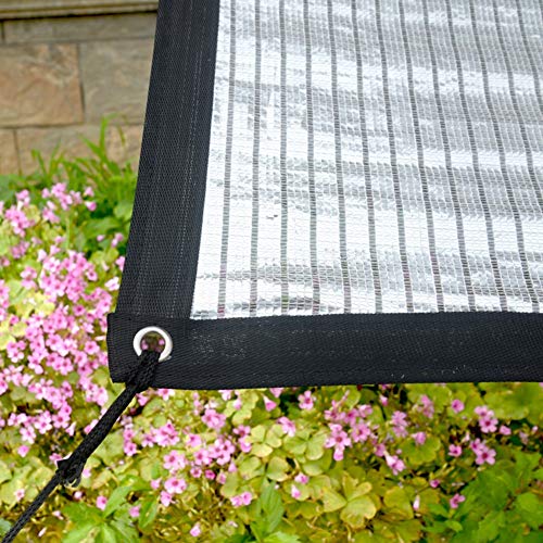 Telas para toldos Velas de Sombra Malla de Sombra en Aluminio Reflectante, para Plantas de Jardín al Aire Libre Plantas Flores, Tasa de Sombra 75% Bloqueador Solar Ecológico (Size : 1M×1M)