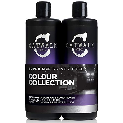 Tigi Catwalk Fashionista Violet Tween Set de champú y acondicionador - 750 ml