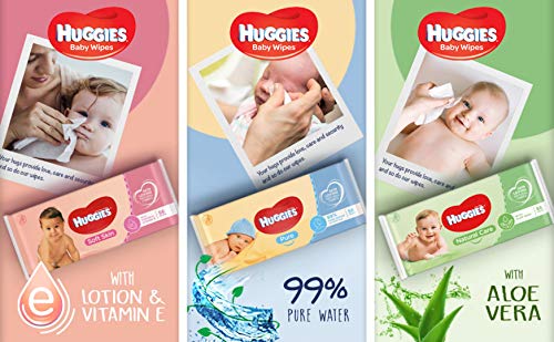 Toallitas de cuidado natural Huggies, cuidado extra para la piel