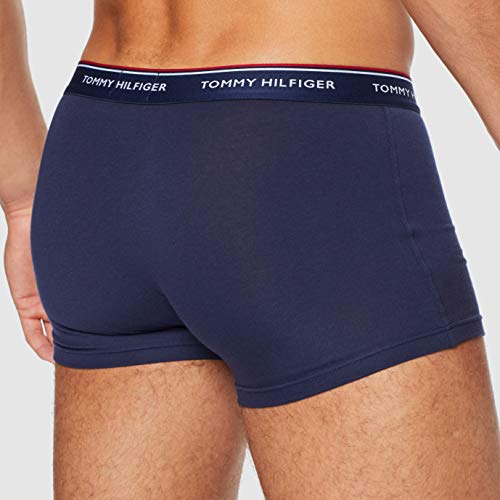 Tommy Hilfiger 3p Trunk Ropa interior, Azul (Peacoat-Pt 409), Large (Pack de 3) para Hombre