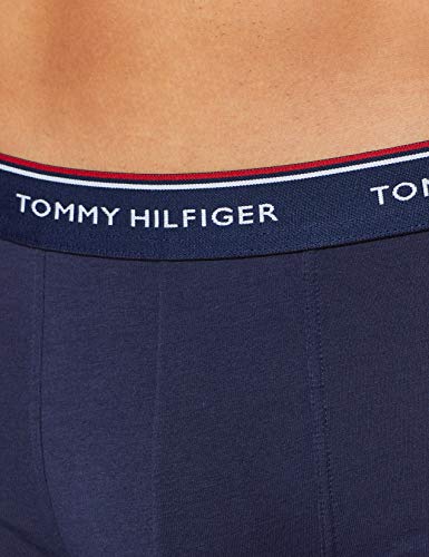 Tommy Hilfiger 3p Trunk Ropa interior, Azul (Peacoat-Pt 409), Large (Pack de 3) para Hombre